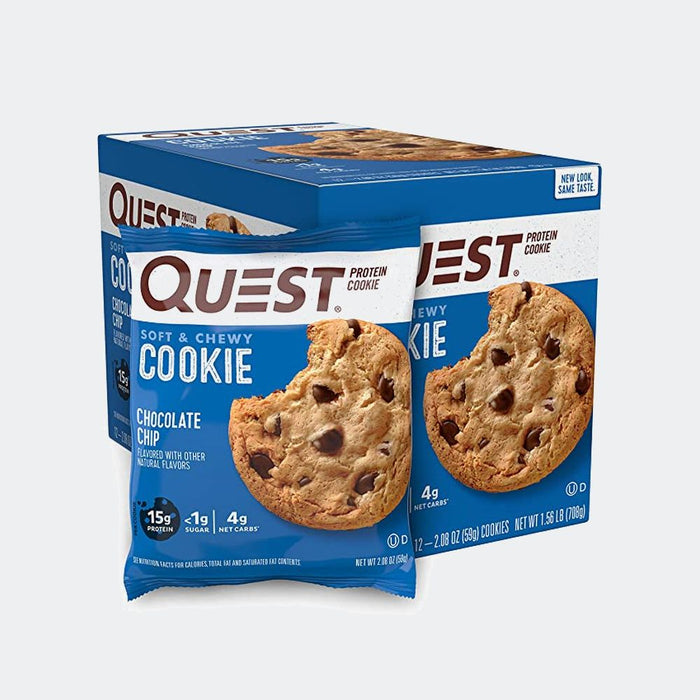 Quest Nutrition Protein Cookie 12 count, Soft and Chewy, 1g of sugar