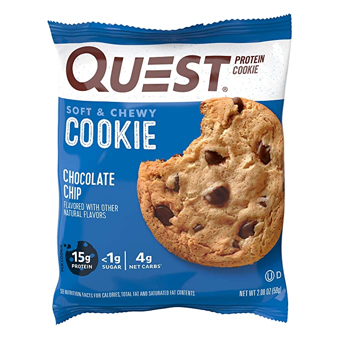 Quest Nutrition Protein Cookie 12 count, Soft and Chewy, 1g of sugar