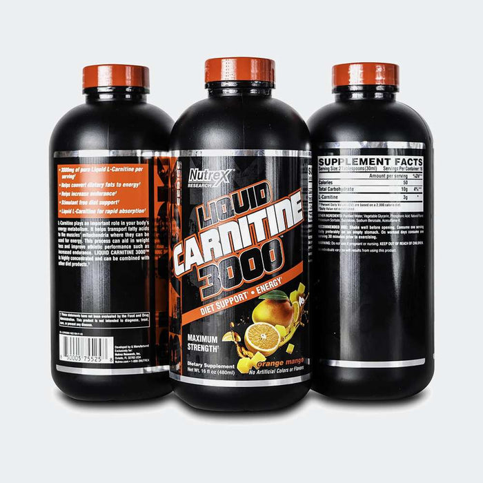 Nutrex Research Liquid Carnitine 3000 16 Fl Oz