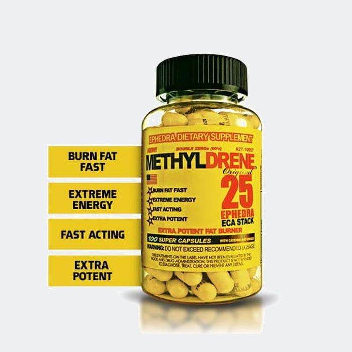 GAT Methyldrene 100 Super Capsules, Extra Potent Fat Burner