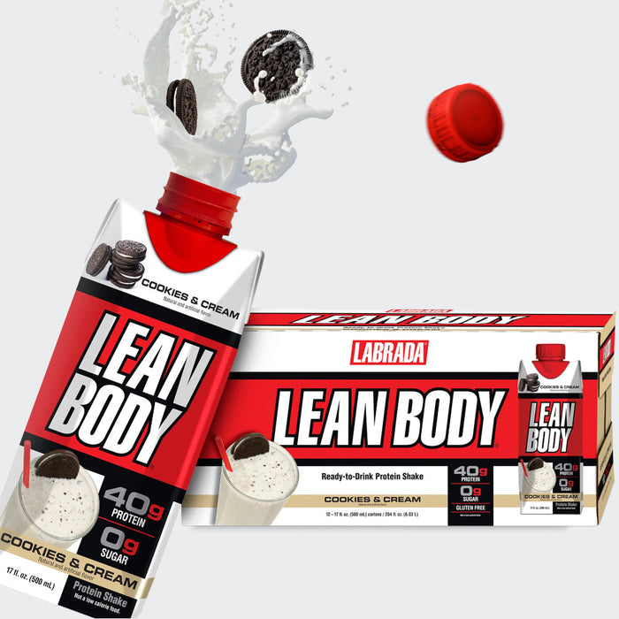 Labrada Lean Body Ready-to-Drink Protein Shake - 500ml , No Sugar, Gluten Free