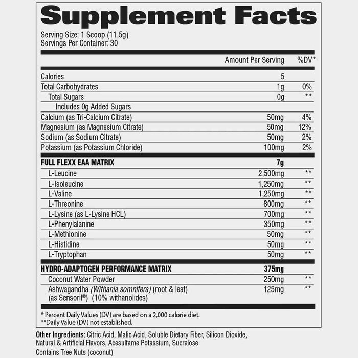 GAT Sport Flexx EAAs+Hydration 30 Servings, Essential Amino Acids with BCAAs