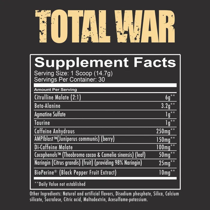 Redcon1 Total War Pre Workout Powder 30 Servings