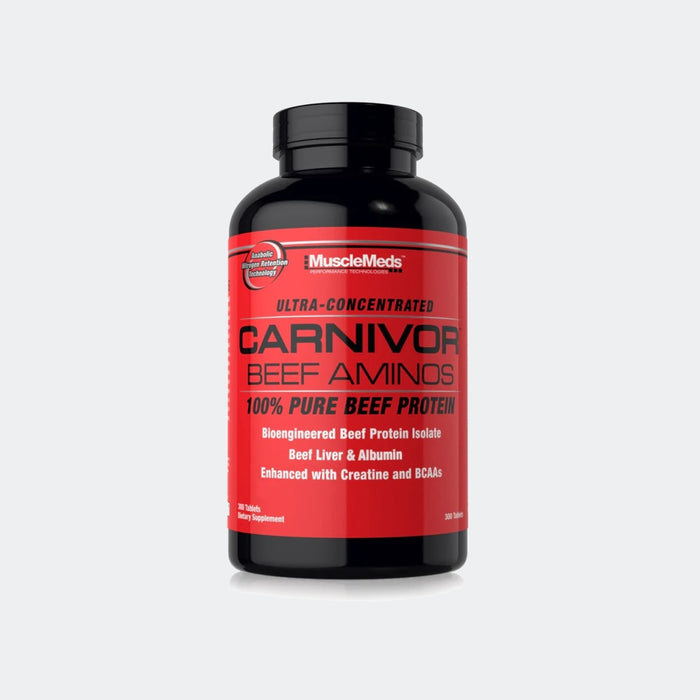 Musclemeds Carnivor Beef Aminos 300 Tablets, 100% Pure Beef Protein