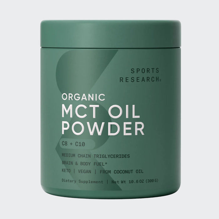 Sports Research Organic MCT Oil Powder with Prebiotic Fiber - 30 Servings