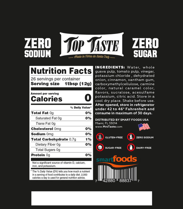 Mrs Taste Top Taste 320g, Zero Calories, Special Flavor