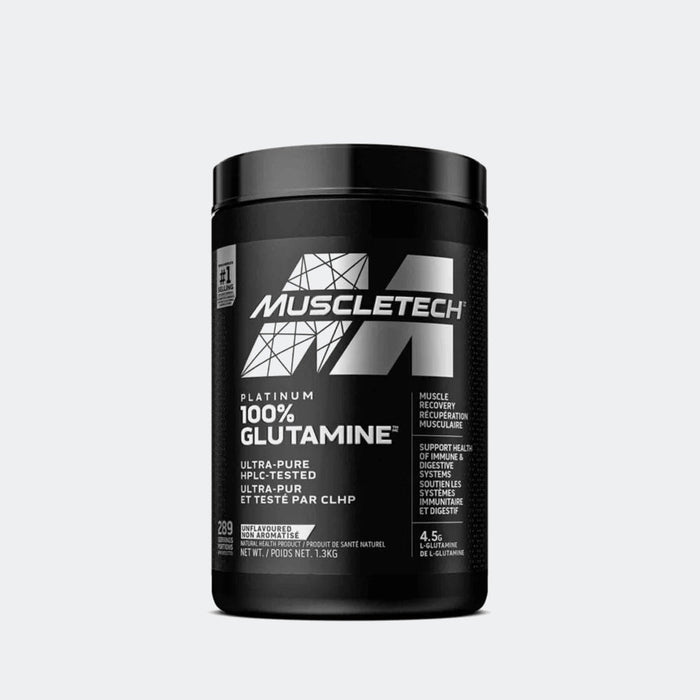 MuscleTech Platinum 100% Glutamine Powder 300g, Post Workout Recovery