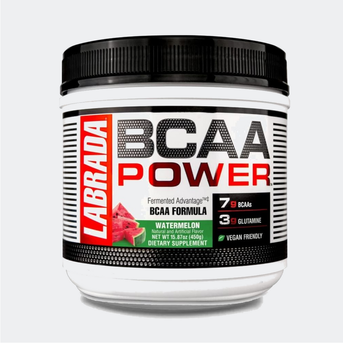 Labrada BCAA Power 30 Servings Fermented BCAA Formula, 3g Glutamine With Electrolytes