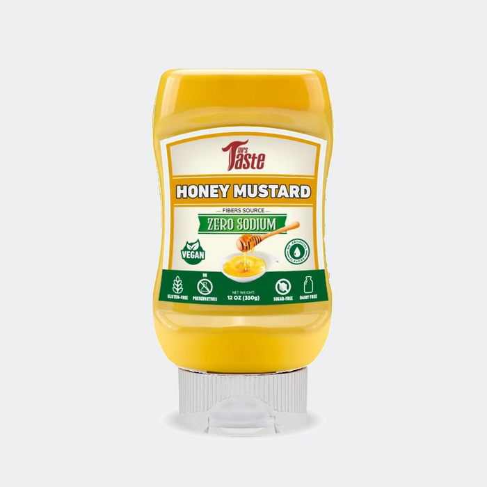 Mrs Taste Honey Mustard 350g, Zero Sodium, Vegan