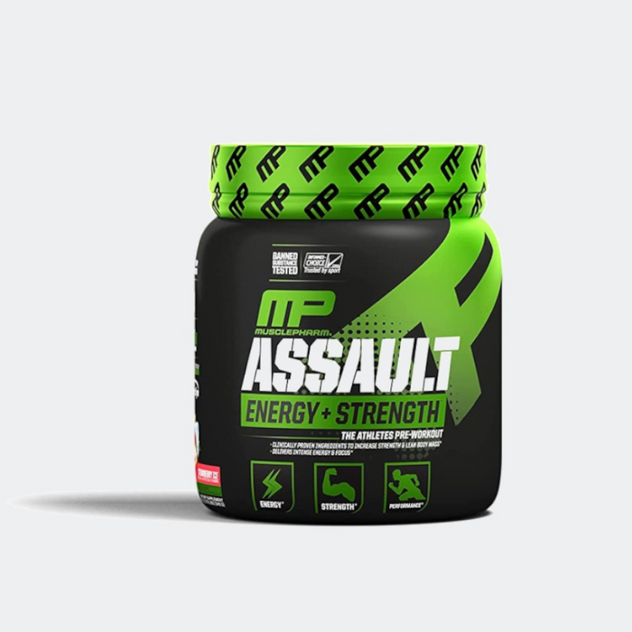 MusclePharm Assault Pre Workout Powder 30 Serving, Endurance and Strength