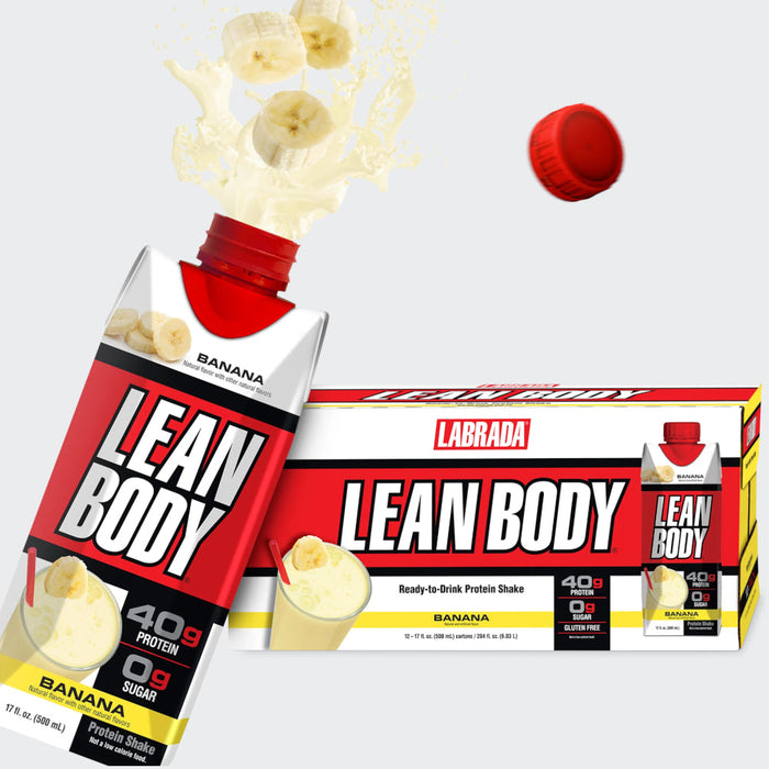 Labrada Lean Body Ready-to-Drink Protein Shake - 500ml , No Sugar, Gluten Free