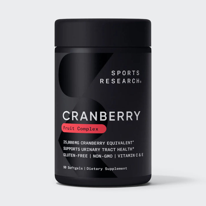 Sports Research Cranberry Concentrate Whole Fruit 250 mg 90 Softgels with Vitamin C