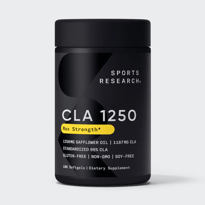 Sports Research 95% CLA 1250 Max Potency Standardized Capsules Non-GMO