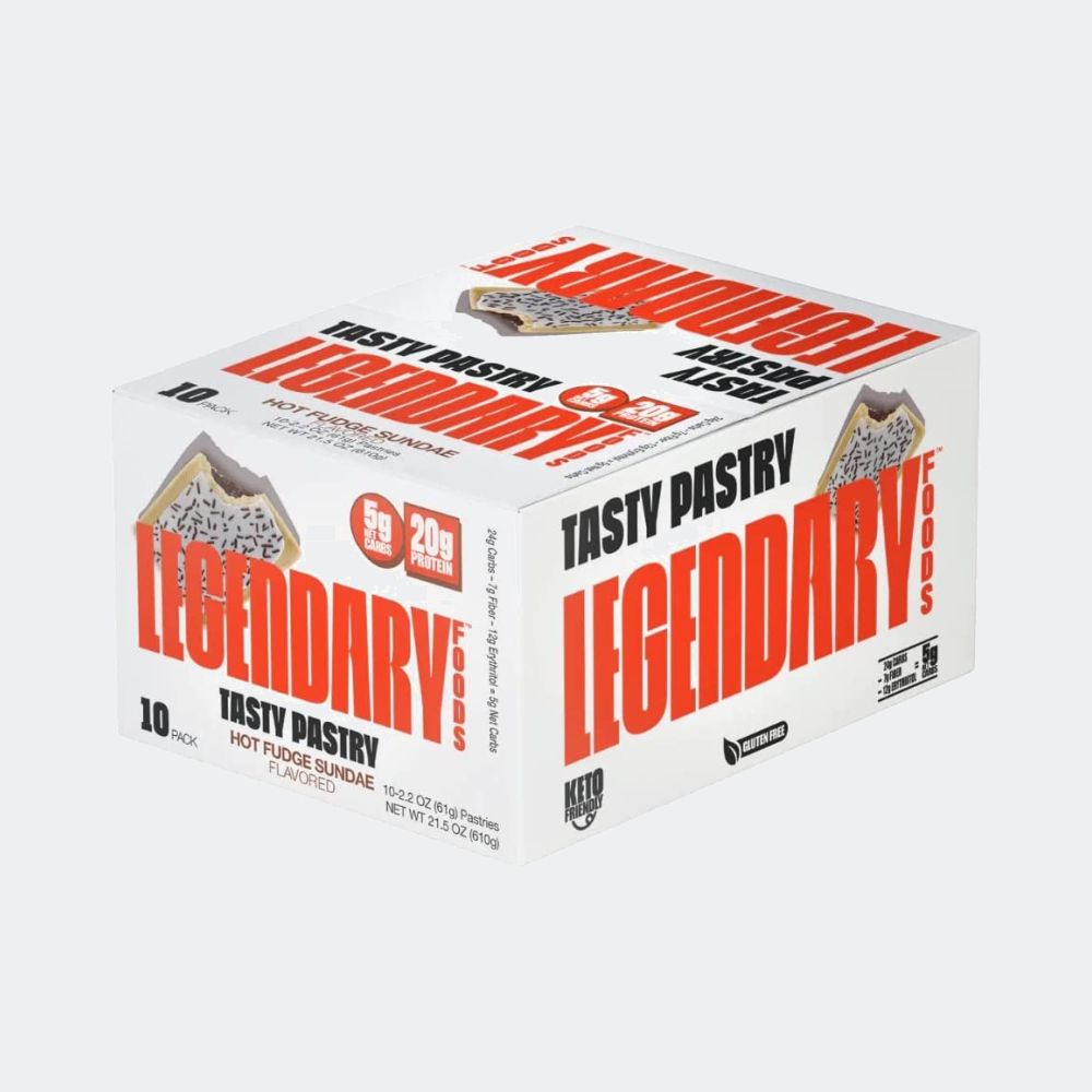 Legendary Foods Tasty Pastry 61g, Keto Friendly, High Protein Snacks (Pack of 10)