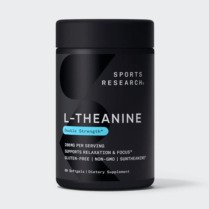 Sports Research L-theanine 200mg with Suntheanine & coconut oil 60 Softgels