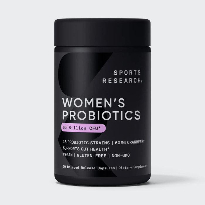 Sports Research Women's Probiotics with Prebiotics & Cranberry - 30 Capsules