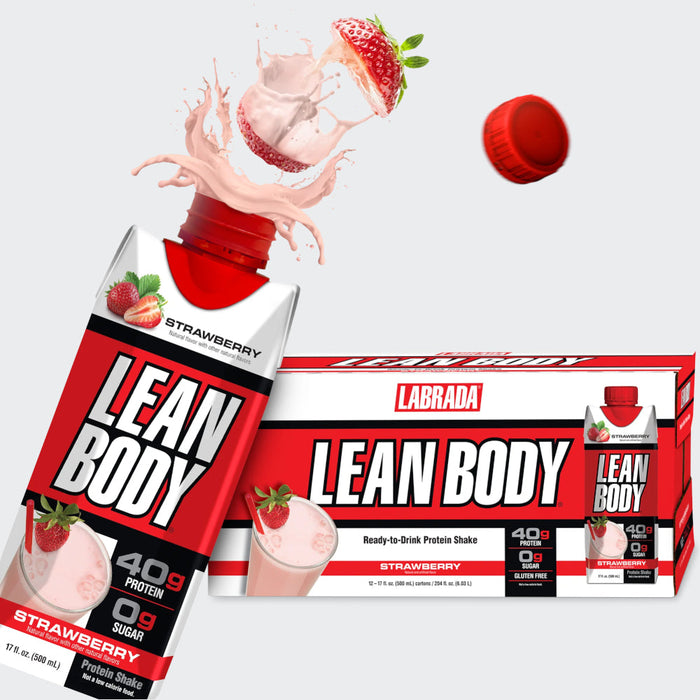 Labrada Lean Body Ready-to-Drink Protein Shake - 500ml , No Sugar, Gluten Free