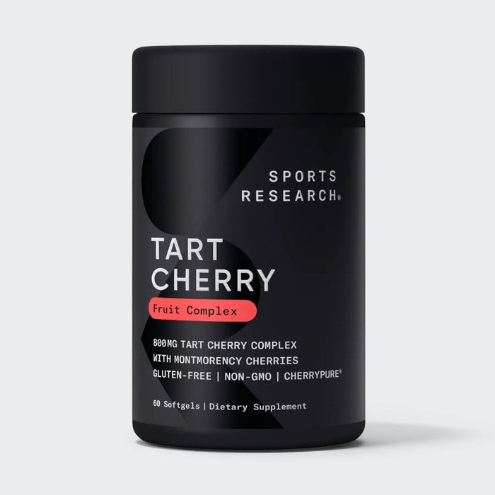 Sport Research Tart Cherry Concentrate 60 Softgels, Made from Organic Cherries