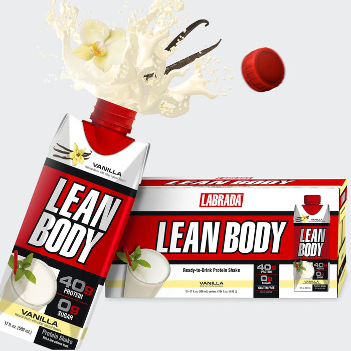 Labrada Lean Body Ready-to-Drink Protein Shake - 500ml , No Sugar, Gluten Free