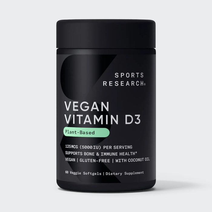 Sport Research Plant Based Vegan Vitamin D3 (5000iu/125mcg) 60 Softgels